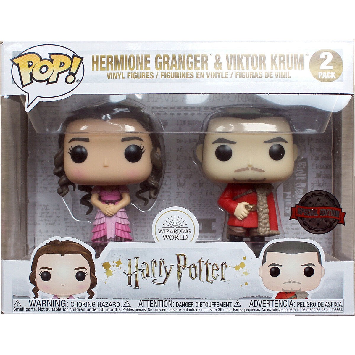 Figurine POP Harry Potter Hermione et Krum - Magic Heroes