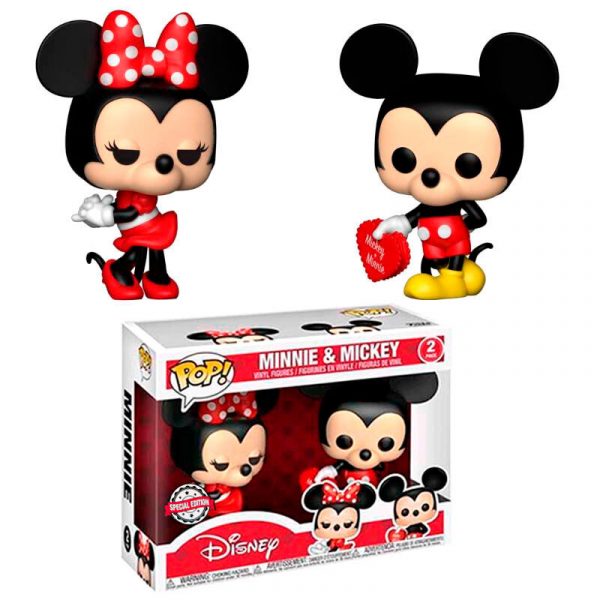 Figurine POP Disney Valentine Mickey & Minnie