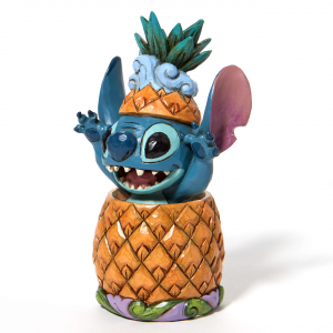 Figurine de collecton Stitch dans un ananas Disney Traditions