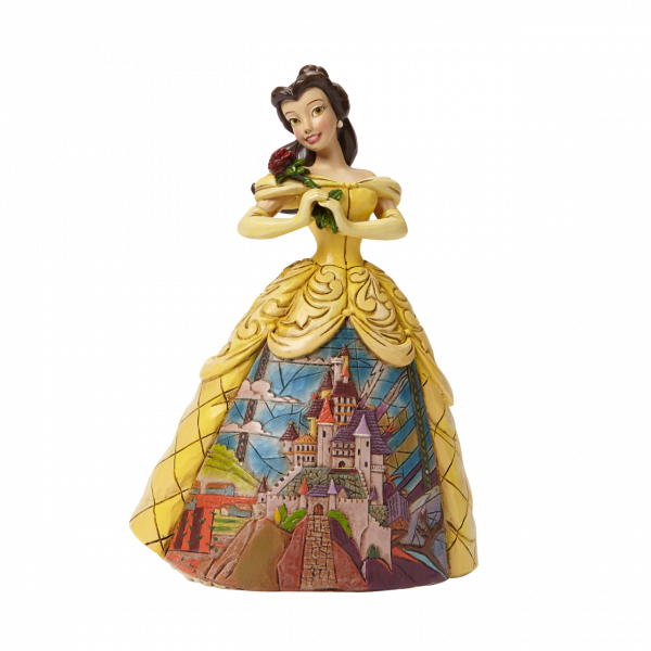 Belle en robe décor Chateau Disney Traditions