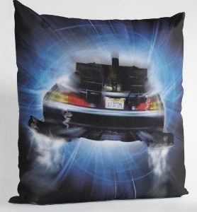 BACK TO THE FUTURE - Coussin carré - Delorean Roads