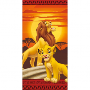 DISNEY - Le Roi Lion - Serviette de Plage 100% Coton - 70x140cm