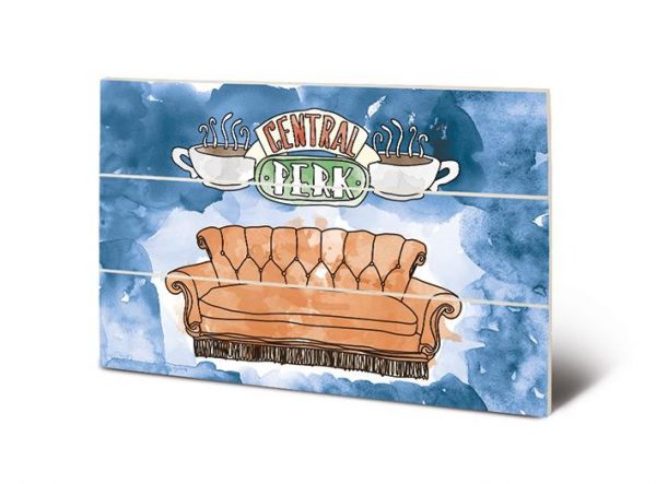 FRIENDS - Central Perk Sofa - Impression sur bois 20x29.5