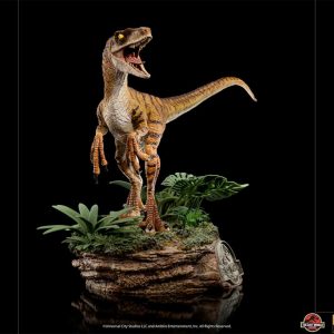 JURASSIC PARK LOST WORLD -Velociraptor Del. -Statue ArtScale 1/10 18cm