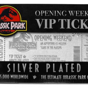 JURASSIC PARK - Opening Weekend - Ticket plaqué argent collector