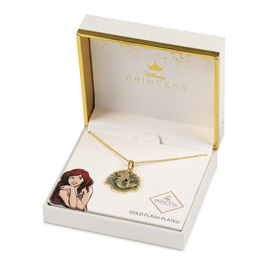 Ariel petite sirène plie Disney pendentif collier Bijoux en argent