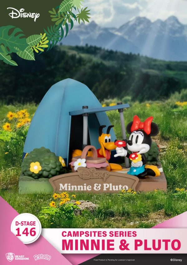 DISNEY - Mini & Pluto - Diorama D-Stage Campsite Series 10cm
