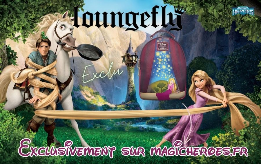 Boutique Disney exclu Loungefly Raiponce Magic Heroes