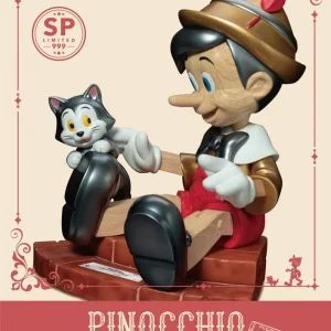DISNEY -Pinocchio Wooden Vers -Statue Master Craft Special Ed. 27cm