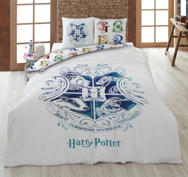 HARRY POTTER - Parure de lit 140x200cm - Hogwarts W. '100% microfibre'