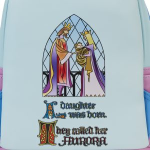 Loungefly Disney Sac a dos Sleeping Beauty Stained Glass Castle