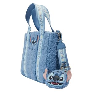 Loungefly Disney Tote Bag Stitch plush with coin