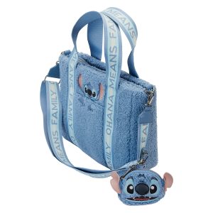 Loungefly Disney Tote Bag Stitch plush with coin