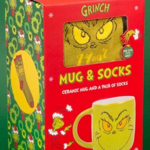 GRINCH - Pack Cadeau - Mug 460 ml + Paire de Chaussettes