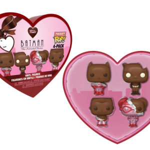 DC - Pocket Pop Keychains 4 Pack- Saint-Valentin (Chocolat)