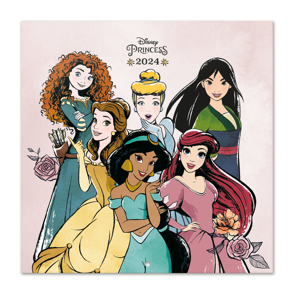 DISNEY - Princesses - Calendrier Mural 2024 - Magic Heroes