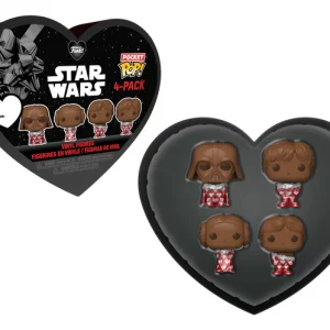 STAR WARS - Pocket Pop Keychains 4 Pack- Saint-Valentin (Chocolat)