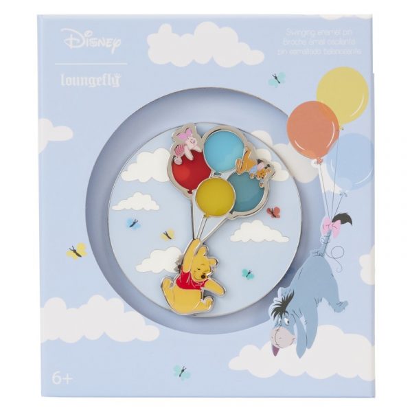 Disney Loungefly Collector Box Pin Pooh and friends on Balloons