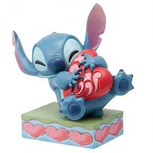 Figurine Stitch Avec Un Coeur - Disney Traditions