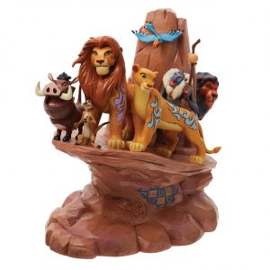 Figurine Le Roi Lion Carved In Stone - Disney Traditions