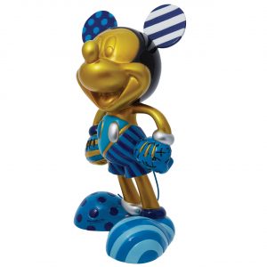 Figurine Mickey bleu et doré (Édition Limitée) - Disney Britto