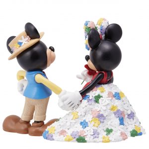 Figurine Mickey et Minnie Florale - Disney Showcase
