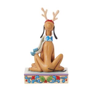 Figurine Pluto Renne de Noël - Disney Traditions