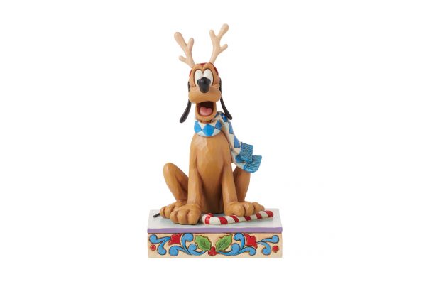 Figurine Pluto Renne de Noël - Disney Traditions