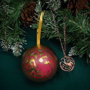 Game of Thrones - décoration sapin avec collier Targaryen