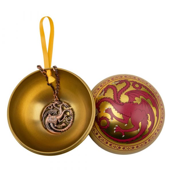 Game of Thrones - décoration sapin avec collier Targaryen