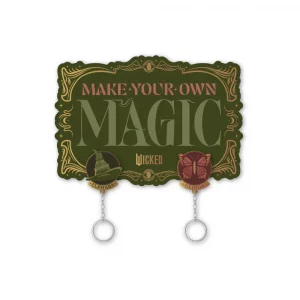 WICKED -Make your own Magic- Support Mural pour Clés avec 3 Porte-clés