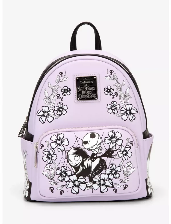 Loungefly Disney - Jack & Sally Floral - Sac à dos