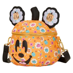Loungefly Disney Mickey - Floral Pumpkin Figural - Sac à bandoulière