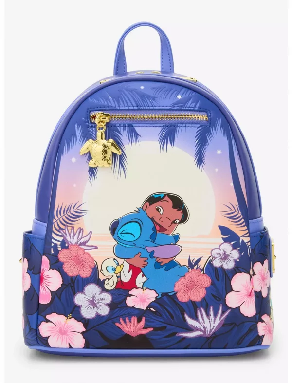 Loungefly Disney Lilo & Stitch - Floral Sunset Scene - Sac à dos