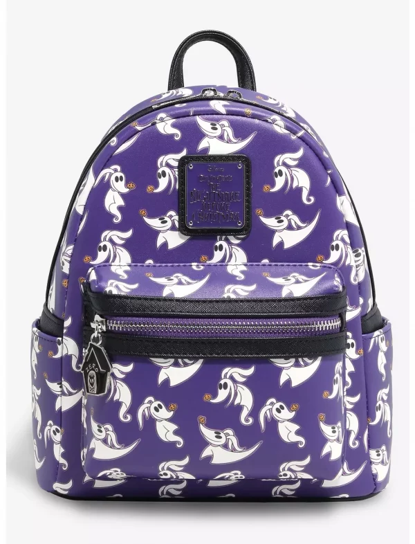 Loungefly L'étrange Noël de Mr Jack Zero Allover Print - Sac à dos