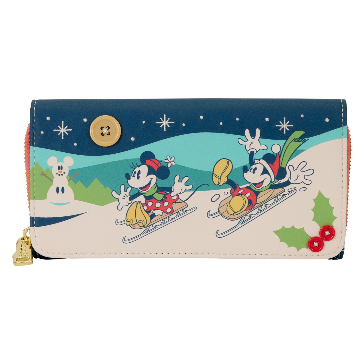 DISNEY - Mickey & Minnie Holiday - Portefeuille Loungefly DISNEY - Mickey & Minnie Holiday - Portefeuille Loungefly