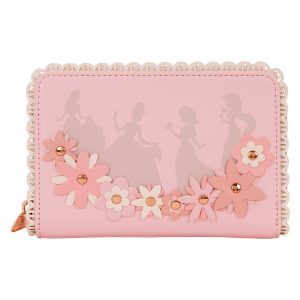 Loungefly Disney - Floral Pink Princess Silhouettes - Portefeuille