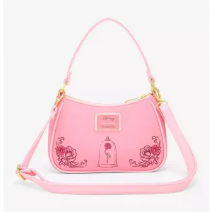 Loungefly Disney La belle et la bête - Pink Roses - Sac à bandoulière
