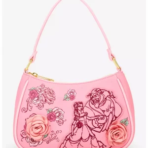 Loungefly Disney La belle et la bête - Pink Roses - Sac à bandoulière