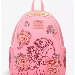 Loungefly Disney La belle et la bête - Pink Roses - Sac à dos