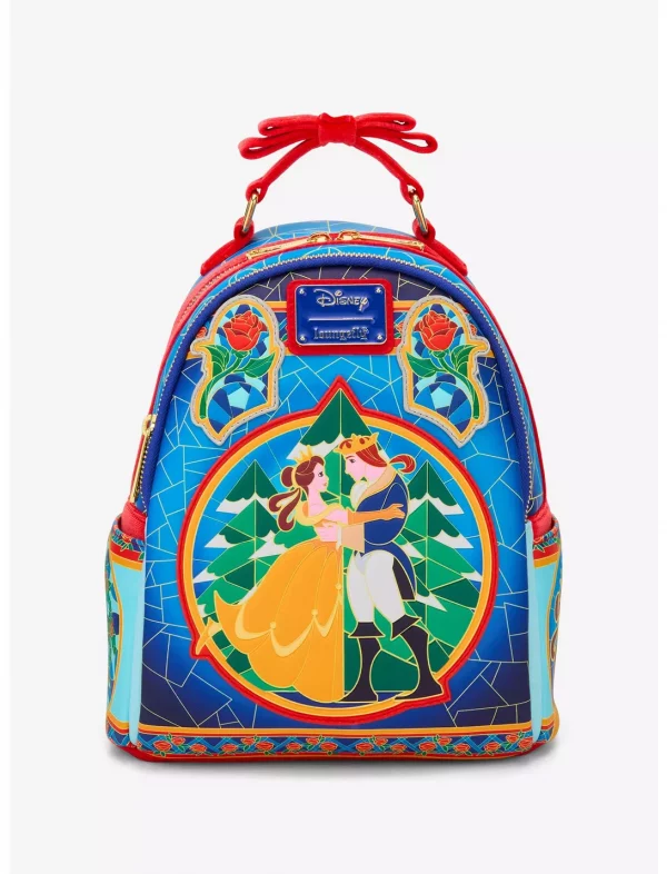 Loungefly Disney La belle et la bête - Stained Glass - Sac à dos