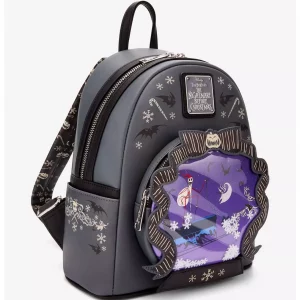Loungefly Disney L'étrange Noel de Mr Jack - Sleigh Ride Snow Globe - Sac à dos