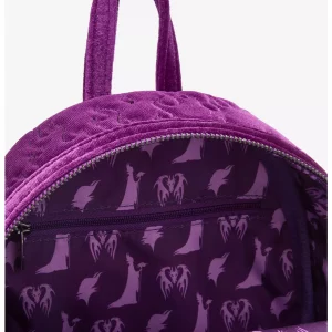 Loungefly Disney Maléfique -Purple Velvet Figural - Sac à dos