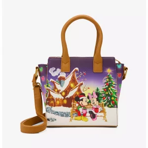 Loungefly Disney Mickey & Minnie - Holiday House - Sac à bandoulière