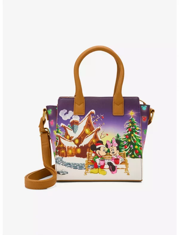 Loungefly Disney Mickey & Minnie - Holiday House - Sac à bandoulière