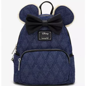 Loungefly Disney Minnie - Denim Quilted - Sac à dos