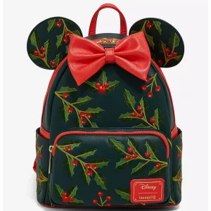 Loungefly Disney Minnie - Holiday Holly Ears - Sac à dos