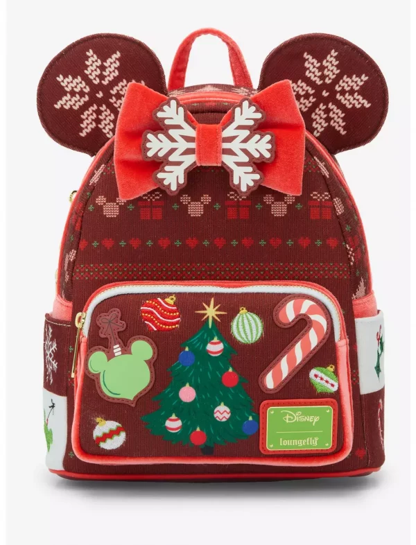 Loungefly Disney Minnie - Sweater Holiday - Sac à dos