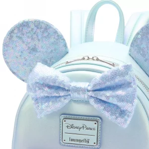 Loungefly Disney Minnie – Winter Blue sequins – Sac à dos 2