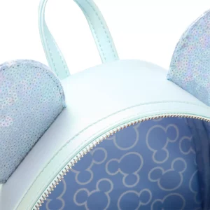 Loungefly Disney Minnie – Winter Blue sequins – Sac à dos 3 Loungefly Disney Minnie – Winter Blue sequins – Sac à dos